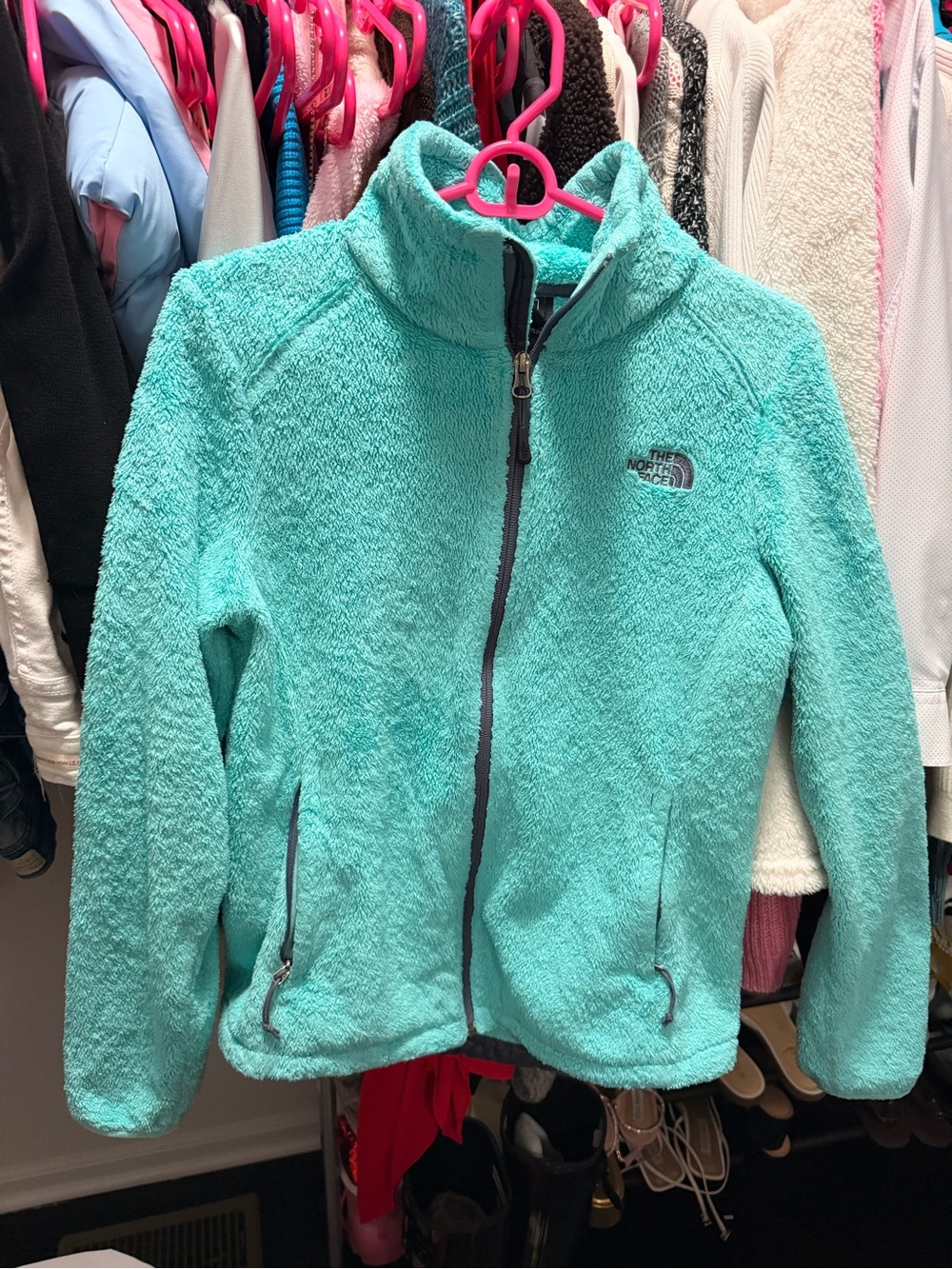 Hollister Turquoise Full-Zip Fleece Jacket